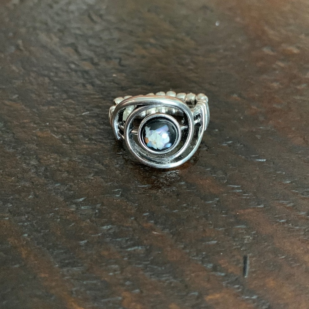 Silver and Black Paparazzi Ring